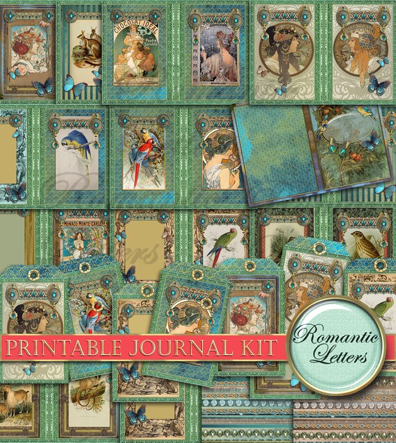 Printable Victorian Junk Journal Printable Digital Collage | Etsy