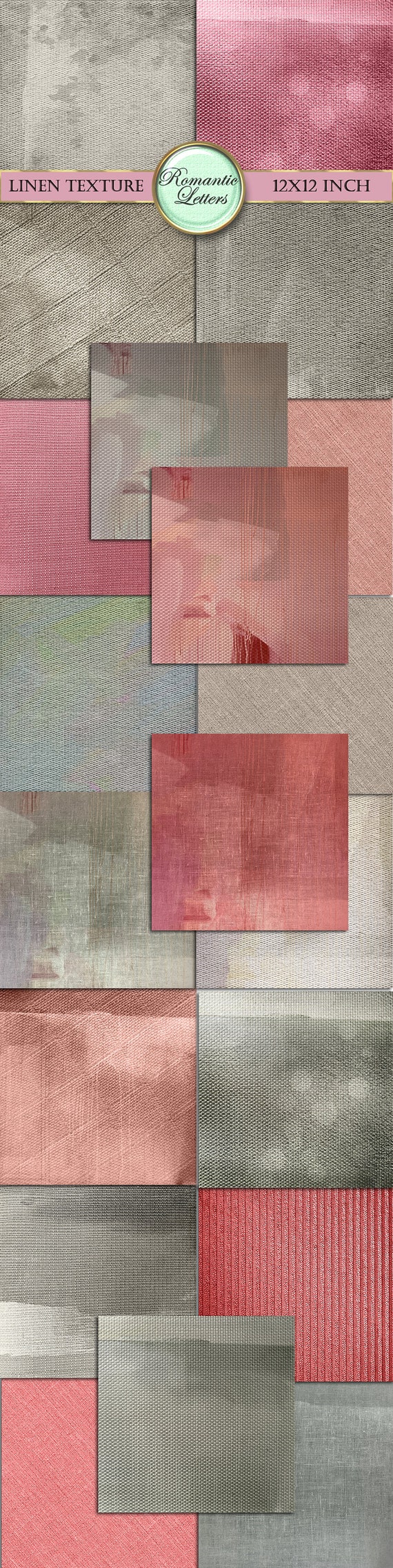 Paquete de papel para álbum de recortes imprimible con textura de lino  digital, textura de tela, fondo imprimible, papel artesanal imprimible,  descarga instantánea, estilo shabby chic. - Etsy México, image size:570x2274