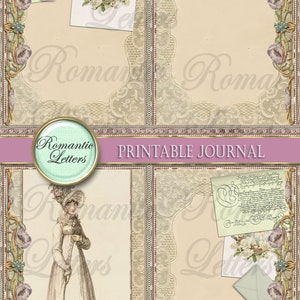Victorian Printable Junk Journal Kit Printable Scrapbook Paper 8.5x11 ...