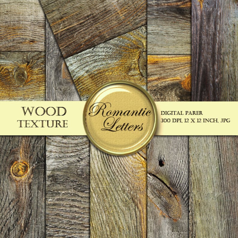 SALE Digital Wood Scrapbook Paper Backdrop Digital Wood Paper Etsy