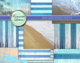 Nautical background digital scrapbook paper navy digital paper sea beach ocean beach digital nautical paper digital paper sea backdrop