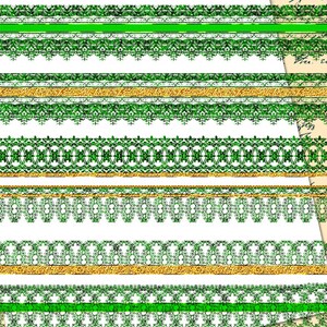Digital clipart borders gold lace digital borders digital clip art gold lace ribbon border clip art scrapbook clip art green gold borders