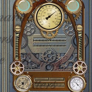 Printable Junk Journal Covers Steampunk Industrial Digital Scrapbooking ...