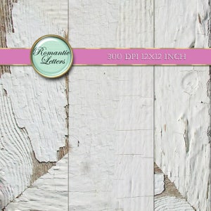 White Wood digital paper painted wood scrapbook paper pack texture wedding Background wood backdrop newborn digital backdrop shabby chic image 3