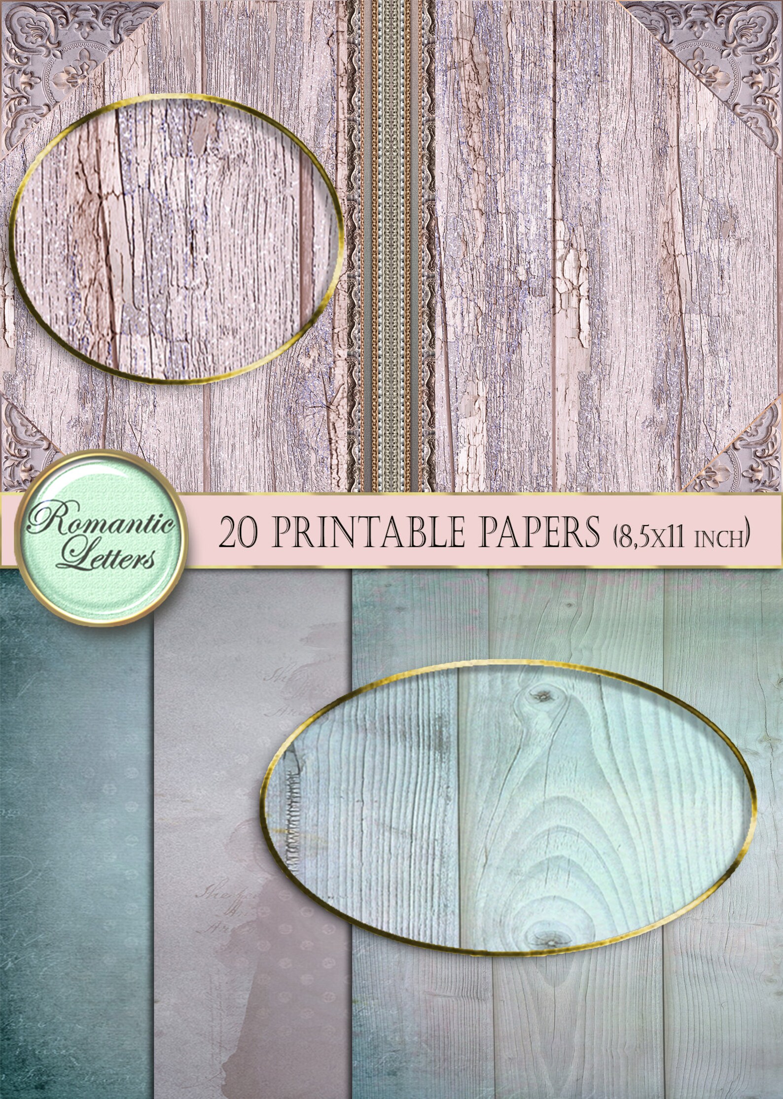 Printable Junk journal printable paper craft A4 8.5x11 | Etsy