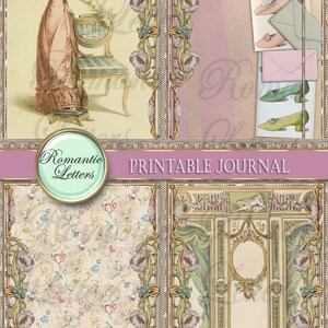 Victorian Printable Junk Journal Kit Printable Scrapbook Paper 8.5x11 ...