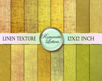 Linen burlap Digital paper pack digital paper yellow digital scrapbook background paper linen texture fabric canvas paper digital download