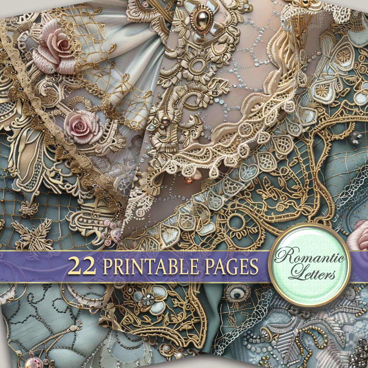 Victorian Digital Printable Junk Journal Pages Scrapbook Paper Pack ...