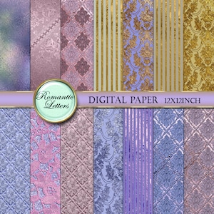 Digital paper gold Damask digital paper pack gold Scrapbooking digital damask background paper gold texture wallpaper shabby chic digital