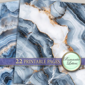 Marble Stone Texture digital paper pack digital Scrapbook decoupage digital paper marble digital photography background marble stone paper image 6