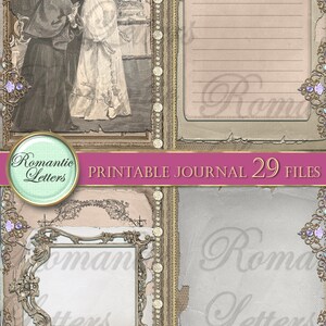 Printable Junk Journal Kit Victorian Digital Scrapbooking Victorian ...