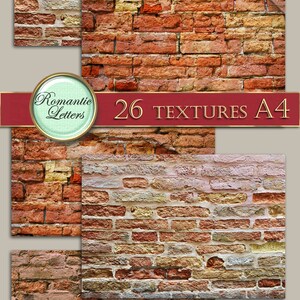 Brick Wall Digital Scrapbook Paper Pack Printable Scrapbooking ...
