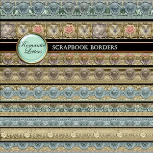 Baroque lace clip art Digital printable scrapbook  elements borders clip art digital clip art download golden lace clipart shabby chic