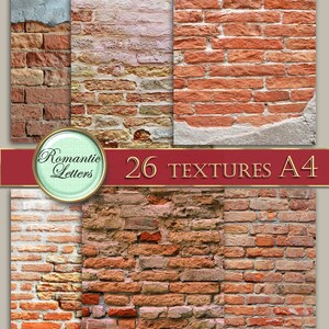 Brick Wall Digital Scrapbook Paper Pack Printable Scrapbooking ...