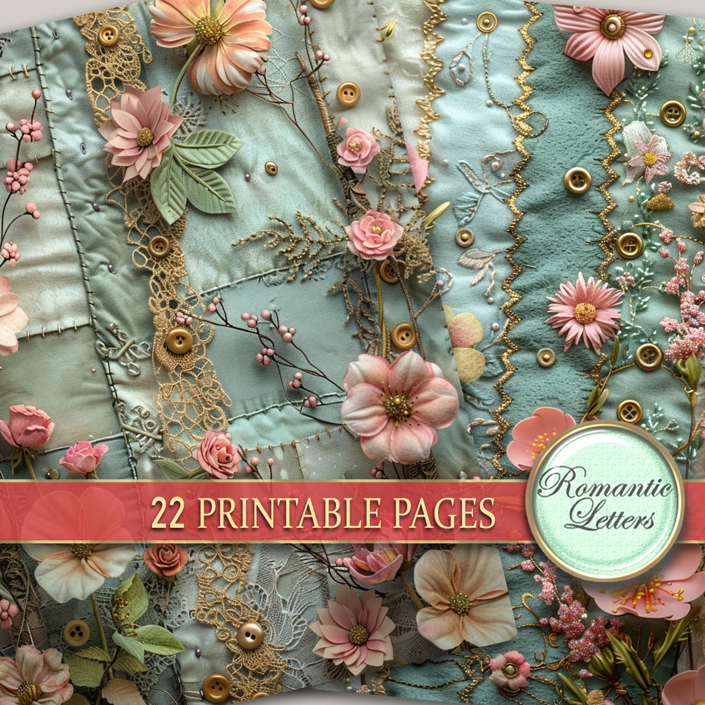 Digital Printable Scrapbook Paper Pack Junk Journal Pages Patchwork ...
