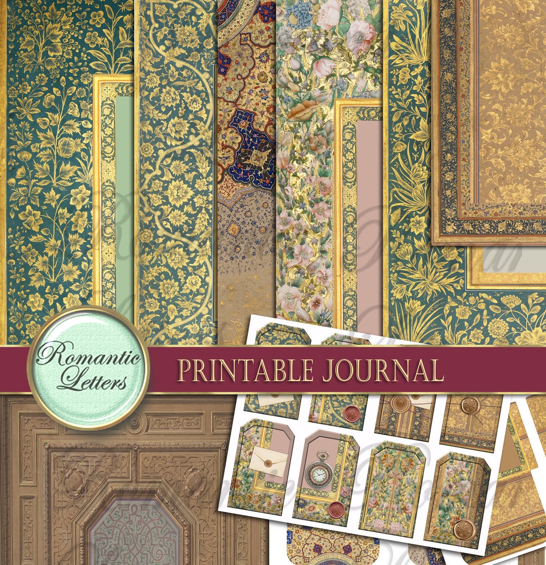 Printable Junk Journal Pages Printable Junk Journal Paper Craft A4 8 ...