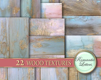 Pastel Wood digital texture Printable scrapbook paper background Photography backdrop shabby chic