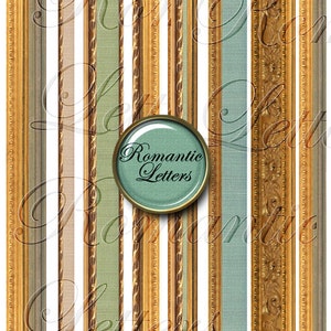 Digital Scrapbook clipart borders frames wedding digital printable scrapbook gold border clipart invitation digital card making gold clipart