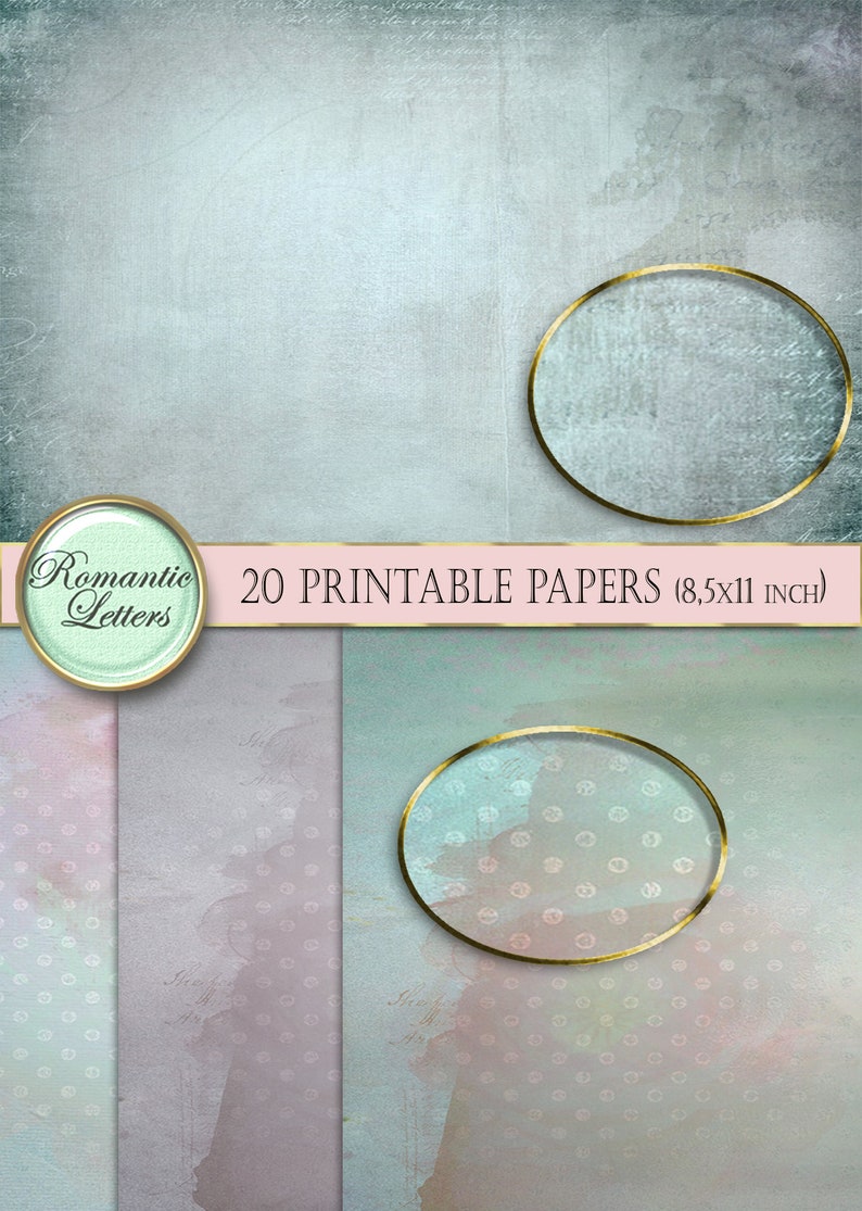 Printable Junk Journal Printable Paper Craft A4 8.5x11 | Etsy