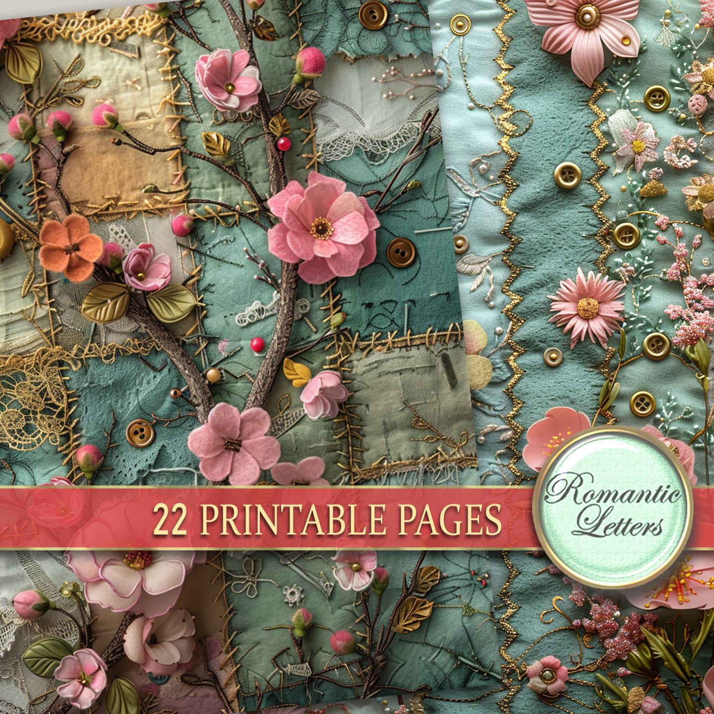 Digital Printable Scrapbook Paper Pack Junk Journal Pages Patchwork ...