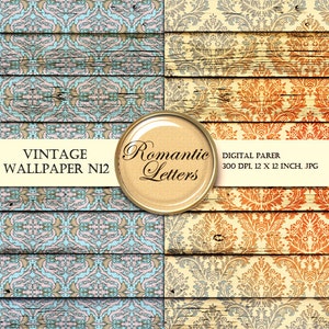 Autumn Digital Scrapbook Background Paper Pack Digital Photography