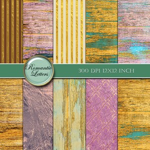Carta per scrapbooking digitale in legno dorato Carta per scrapbooking digitale in legno dorato Carta per sfondo digitale in lamina d'oro Carta per glitter oro digitale Pizzo digitale