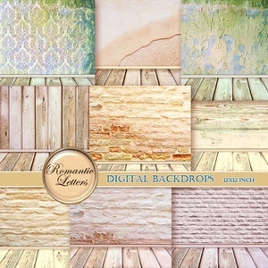 Sfondo digitale neonato per la fotografia di neonati Sfondo per album di ritagli digitale Carta Sfondo per foto di neonati Shabby Chic neonato accessorio digitale