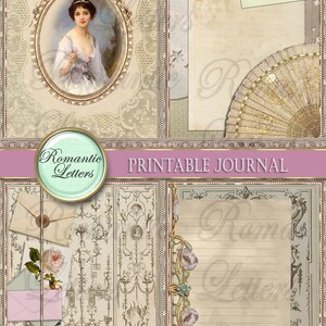 Victorian Printable Junk Journal Kit Printable Scrapbook Paper 8.5x11 ...