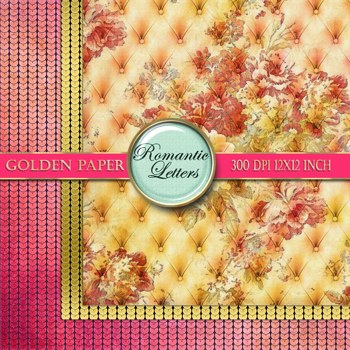 Printable Scrapbook Album Paper Digital Printable Craft Paper Etsy