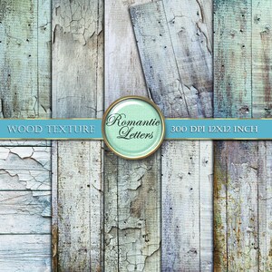 Wood Texture digital scrapbook paper pack newborn and wedding digital photography backdrop wooden background wood backdrop white blue wood