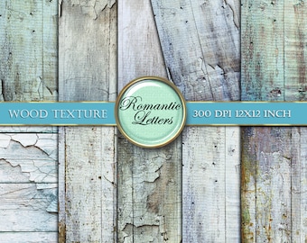 Wood Texture digital scrapbook paper pack newborn and wedding digital photography backdrop wooden background wood backdrop white blue wood