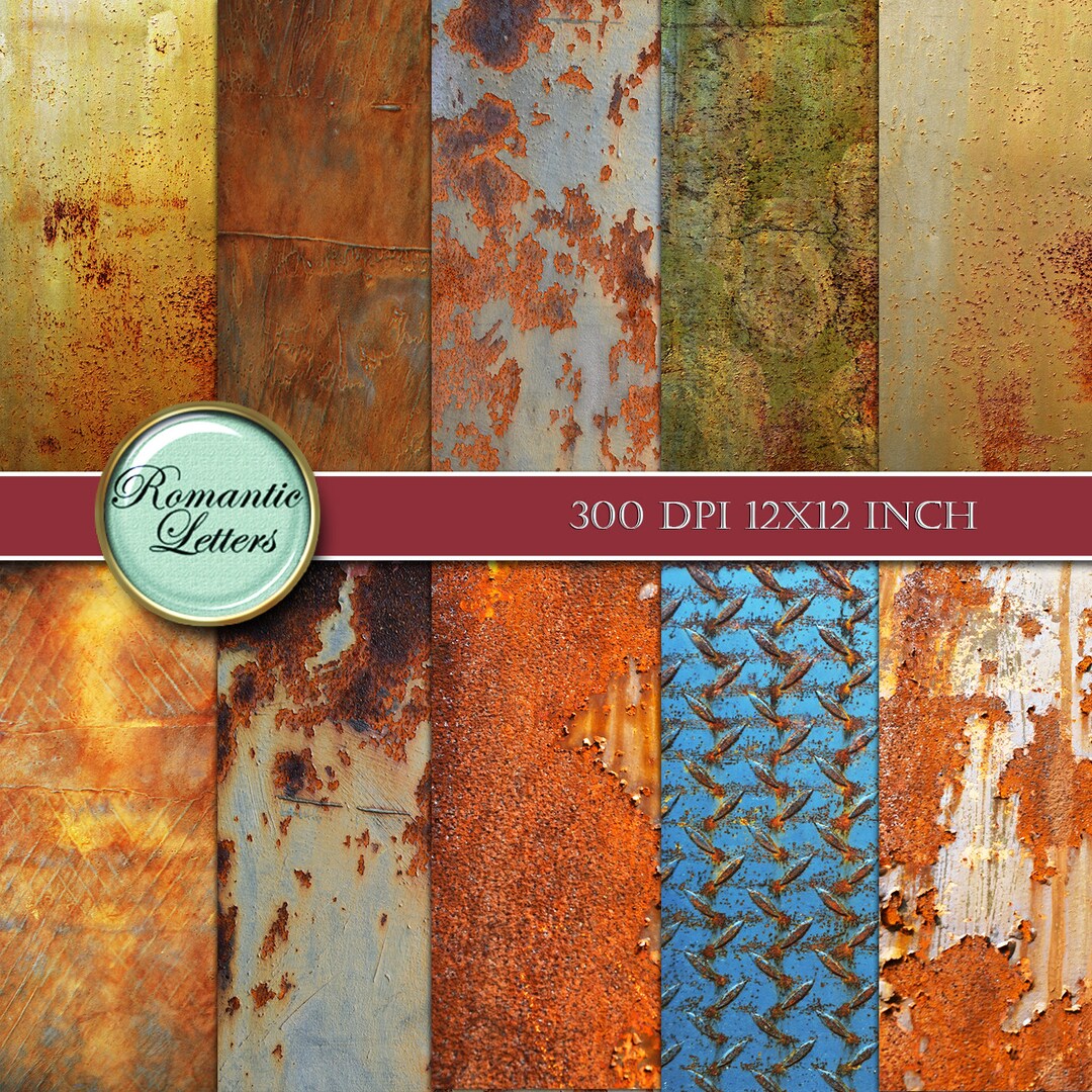 Digital Rust Texture Digital Photography Background Digital Industrial ...