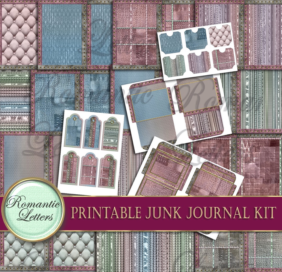 Printable Junk Journal Kit Victorian Digital Printable Journal Craft ...