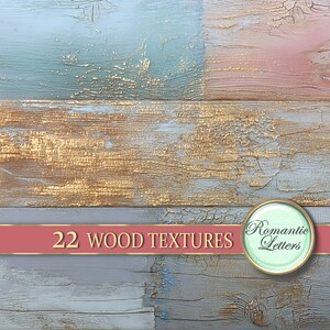 Pastel Wood digital texture Printable scrapbook paper background Photography backdrop shabby chic image 18