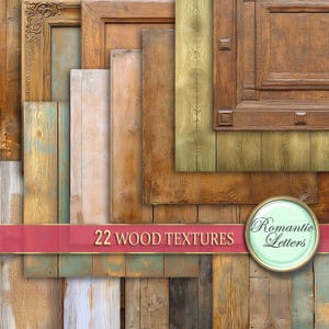Wood texture Digital paper pack digital wood backdrop scrapbook paper background old wood frame photography backdrop wooden planks dark wood
