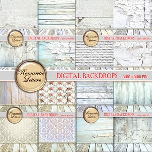 SALDI Neonato Sfondo digitale Sfondo fotografico digitale per bambini Sfondo bianco sovrapposto Sfondo carta scrapbook Sfondo digitale Stanza neonato Shabby Chic