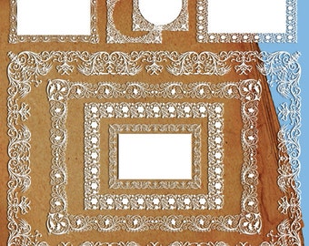 Digital Scrapbook wedding clip art wedding frames lace digital shabby chic clip art digital wedding white lace clip art scrapbook frame lace