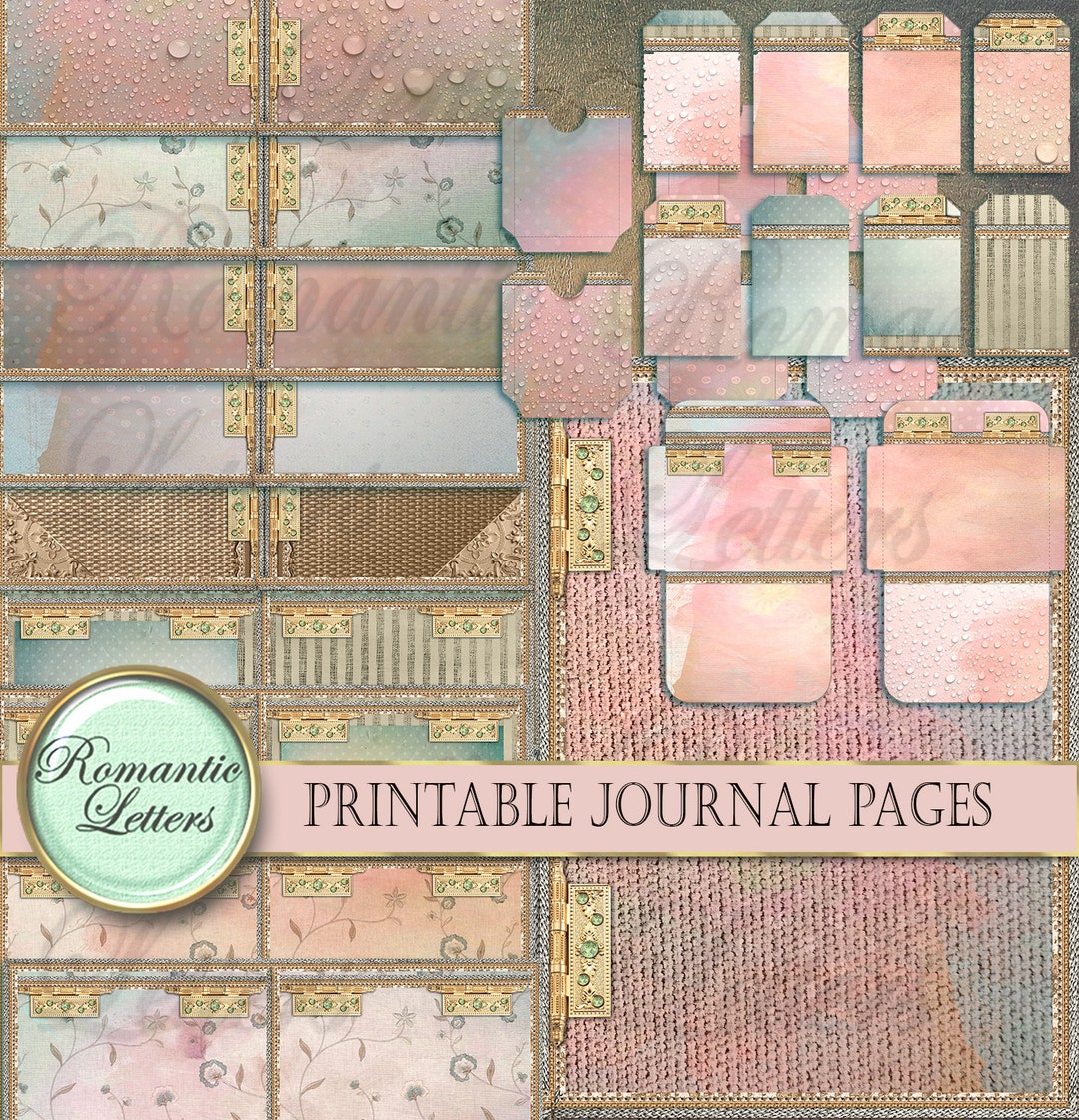 Printable Junk Journal Kit Printable Junk Journal Paper Craft A4 8.5x11 ...