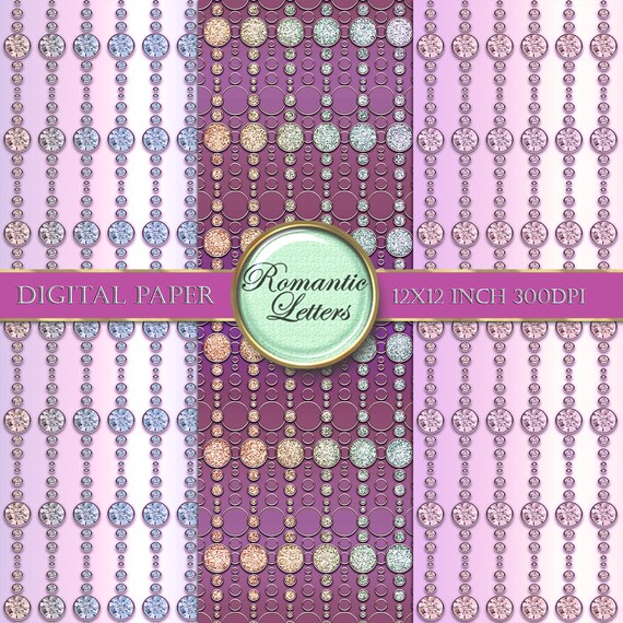 Glam diamond Digital scrapbooking background paper gold digital background paper digital scrapbook paper gem jewel rhinestone blinking paper