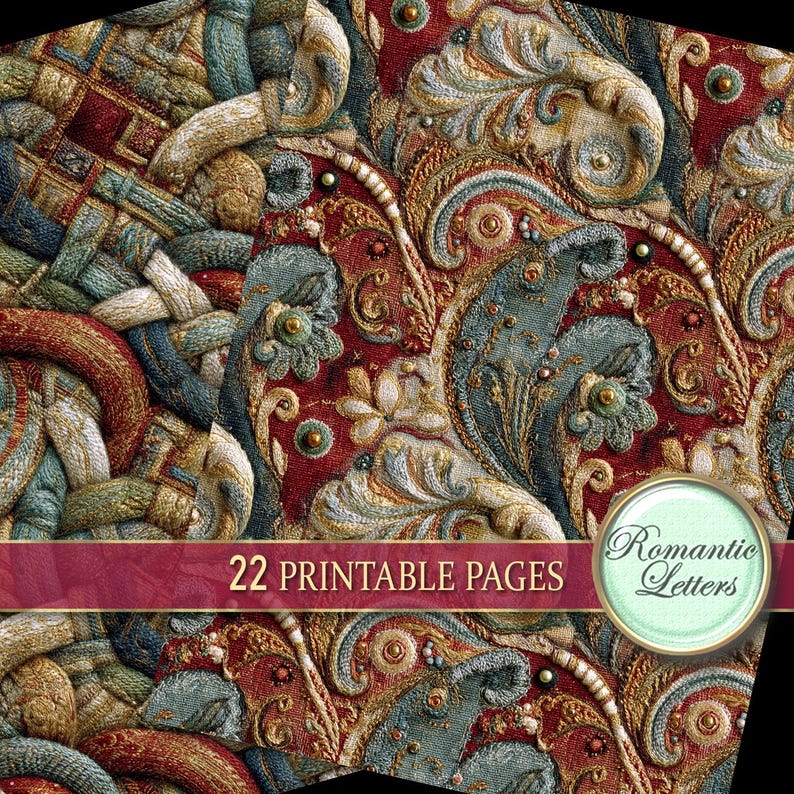 Wool Rug Texture Digital Printable Scrapbook Paper Pack Printable Craft ...