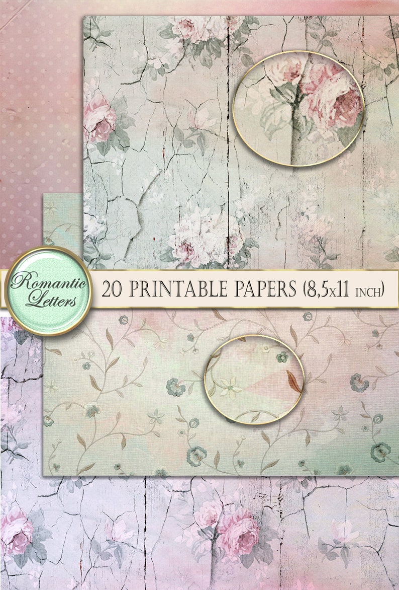 Printable Junk Journal Printable Paper Craft A4 8.5x11 - Etsy
