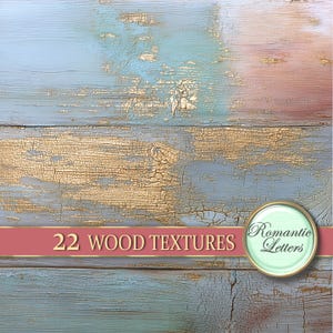 Pastel Wood digital texture Printable scrapbook paper background Photography backdrop shabby chic image 14
