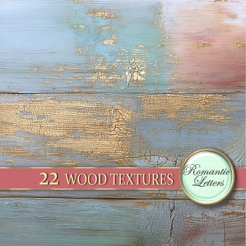 Pastel Wood digital texture Printable scrapbook paper background Photography backdrop shabby chic image 14