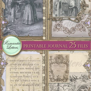 Printable Junk Journal Kit Victorian Digital Scrapbooking Victorian ...