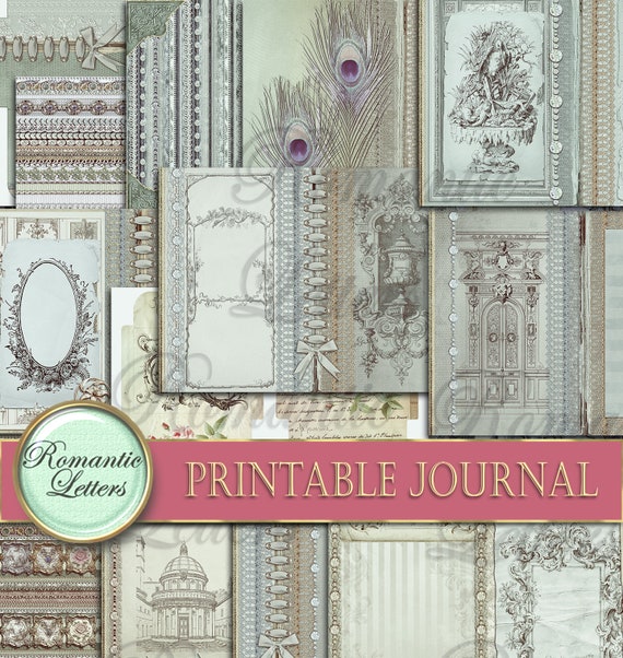 Printable Junk Journal Kit Victorian Digital Printable Journal - Etsy