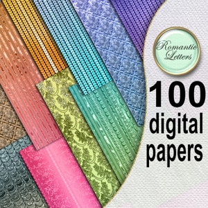 100 Digitale Papiere A4 zum ausdrucken, zum ausdrucken, zum ausdrucken, textur, textur