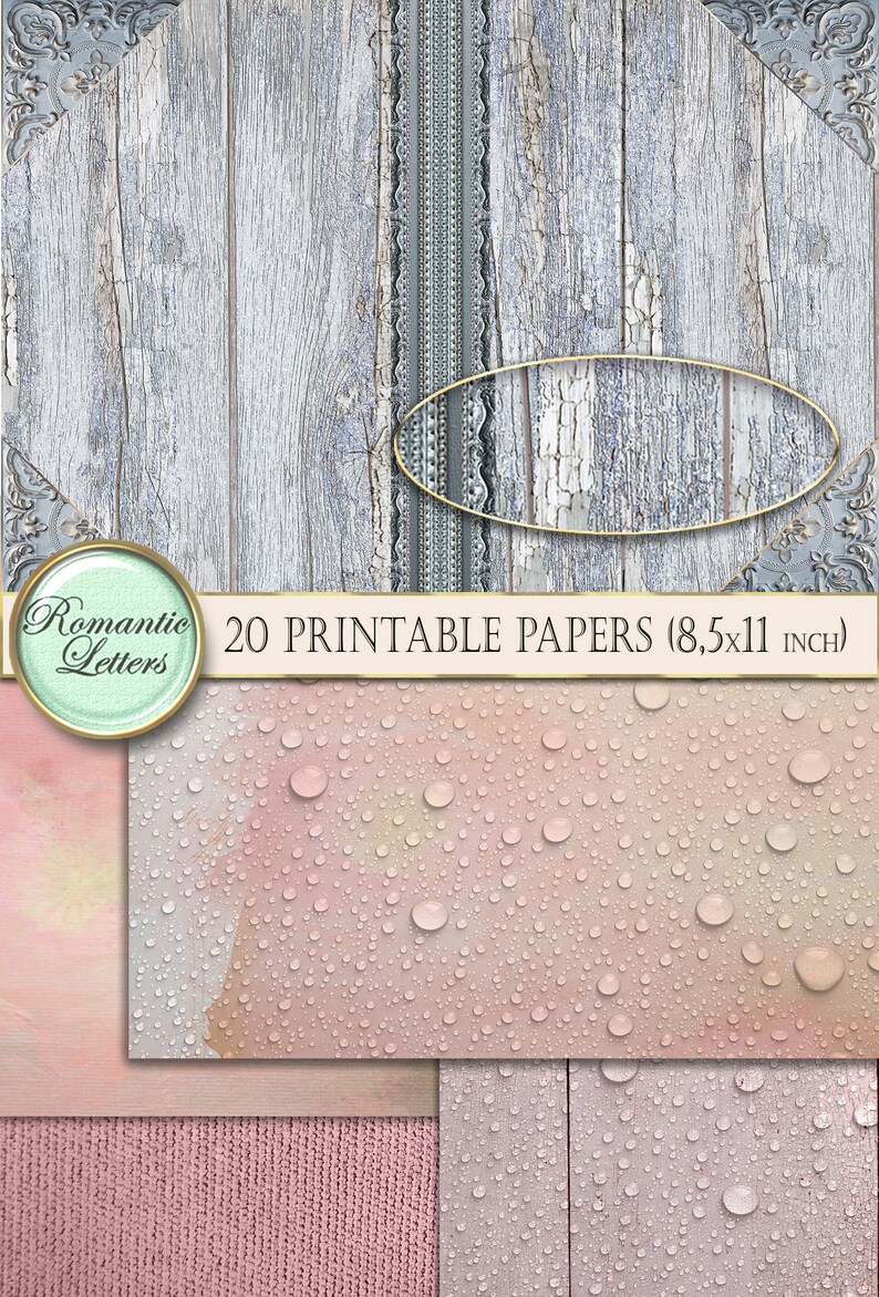 Printable Junk Journal Printable Paper Craft A4 8.5x11 - Etsy