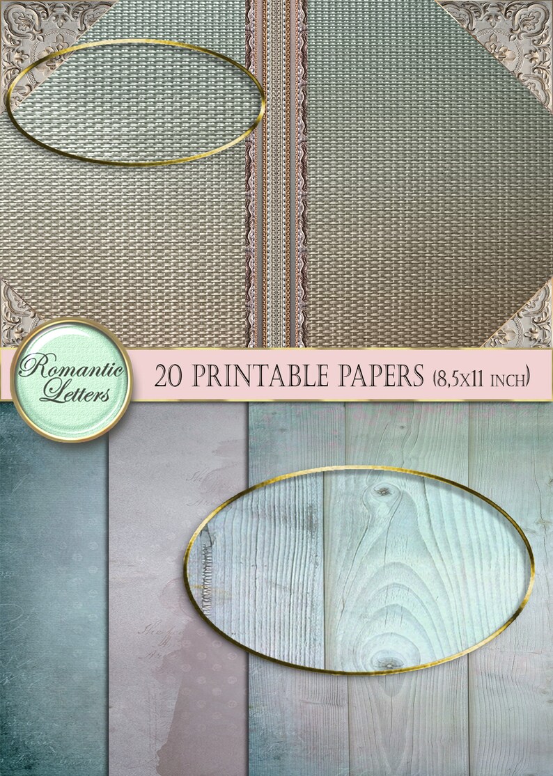 Printable Junk Journal Printable Paper Craft A4 8.5x11 | Etsy