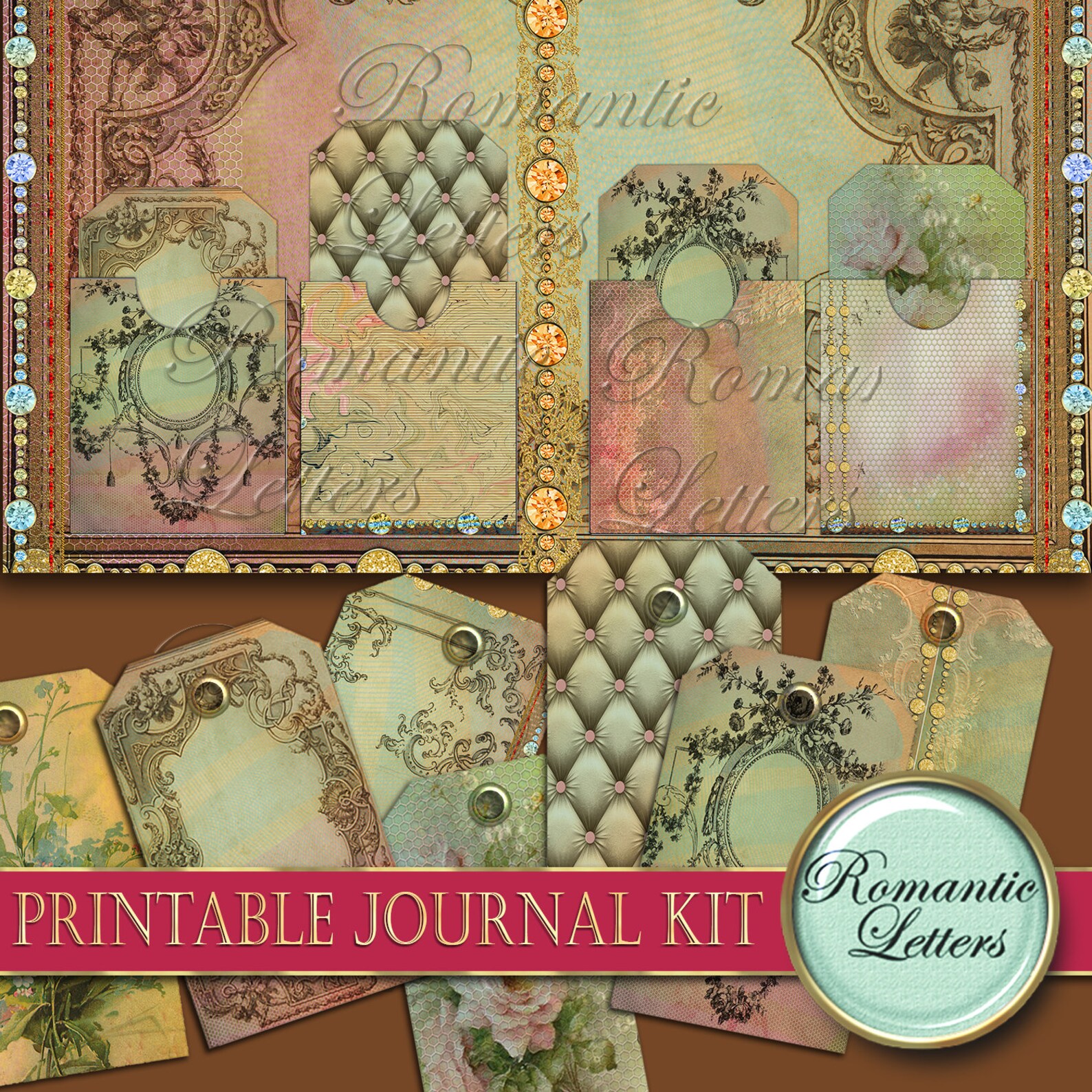 Printable Journal Pages A4 Printable Scrapbook Kit Paper | Etsy