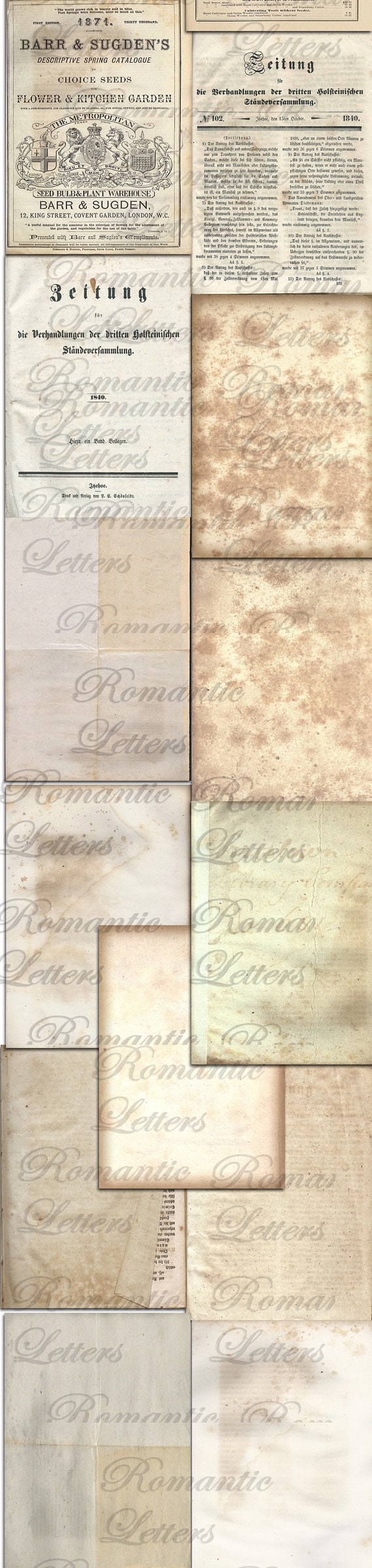  Vintage Paper, 60-Sheets Antique Paper, Letter Size, 8.5 x 11  Inches, 6 Double Sided Designs, Decorative Parchment Paper for Writing,  Printing, Arts and Crafts : Arts, Crafts & Sewing